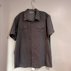 American Outback Vented Short Sleeve Gray Large Men’s Large Outdoor Fisherman